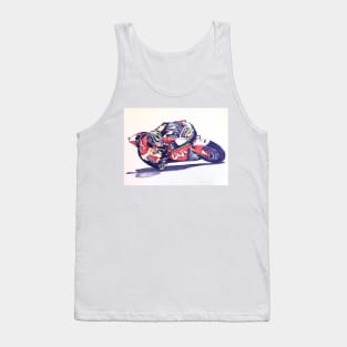 Ballpoint Sketching MotoGP Team No 35 Cal Crutchlow Tank Top